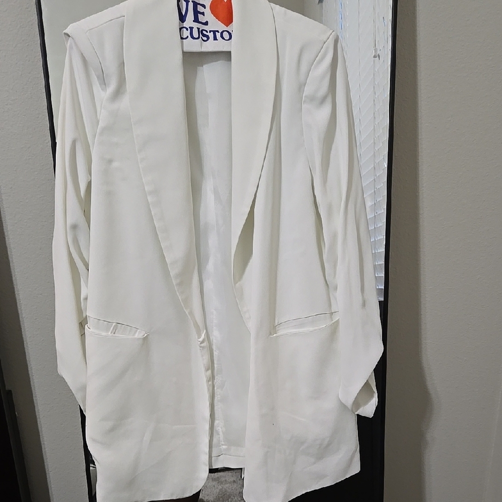 Elegant White Women's Blazer